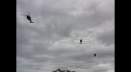 Black Hawk Helicopters training over umina Beach NSW on 12 nov2015