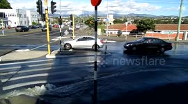 busted water line, Wellington NZ
