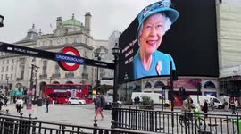 Giant tribute to Queen lights up Piccadilly Circus in London