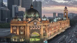 Time-lapse stockshots of Melbourne, Australia