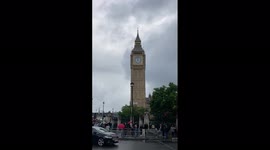 UK: Big Ben Stands Silent At Mid-Day After Death Of Queen Elizabeth II
