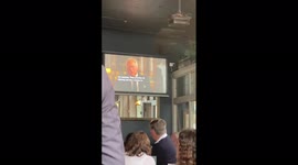 UK: Pub-Goers Fall Silent To Watch First Speech Of King Charles III