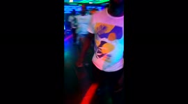 At a friend's birthday party I saw a man doing a hilarious dance moves like whaaaat so funny