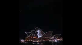 Sydney Opera lit up to honour Queen in Australia