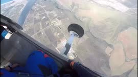 Skydive progression static line from small aircraft  in beautifully mosselbay