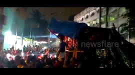 Ganesh Chaturthi procession in Bangalore, India