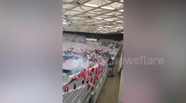 Crowd violence erupts between Nice and Cologne in Europa Conference League game