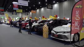 Vehicles displayed at Fast Auto Show 2022 in Bangkok, Thailand