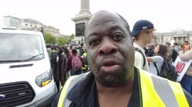 Stand Up To Racism, Wyman Bennett demand justice for Chris Kaba's march in London, UK