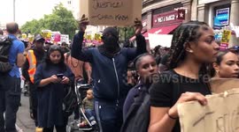 Black Lives Matter protest over the death of Chris Kaba who was allegedly shot dead by a police officer