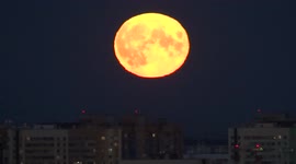 The Harvest Moon appeared in St Petersburg, Russia on 10th September 2022