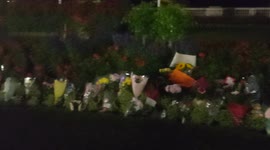 Buckingham Palace floral tributes for Queen cleared and taken away by trailer van at night