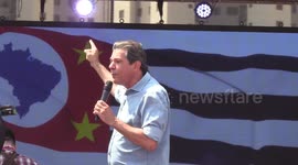 Candidates Lula, Geraldo Alckmin and Haddad make campaign in Taboão Da Serra in Sao Paulo, Brazil