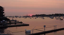 Lobster Boat Docking at Sunrise in Marblehead, Massachusetts
