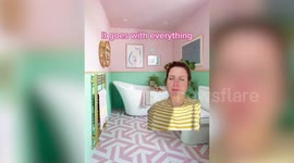Meet the mum who has painted every room in her house pink - even the outside