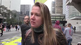 Ukrainian families protest in São Paulo, Brazil