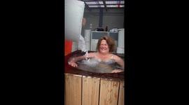 ''Only good vibes!' Full-of-life woman enjoys her 174th ice bath'