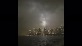 US: Tribute In Light 2022 Honors Victims Of The 9-11 Attacks In NYC