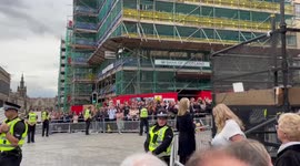 UK: Mourners Line Up On Roadside As Queen Elizabeth II’s Coffin Taken To Edinburgh 5