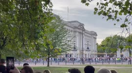 Enormous queues snake their way past Buckingham Palace to pay respects to the late Queen