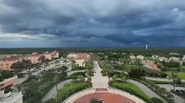 Time-lapse: Heavy Rain Storm in Hammock Beach, Palm Coast, Florida