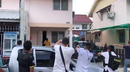 Dramatic moment police raid home of 'burglar couple who stole from over 20 victims' in Thailand