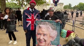 Royal superfans set up camp on The Mall ahead of Queen's coffin procession