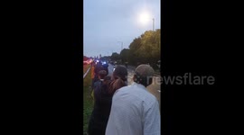 UK: People Line Route Of Queen Elizabeth II’s Coffin Back To London