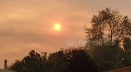 US: Wildfires In Northern California Cause Hazy Skies In Northwestern Nevada