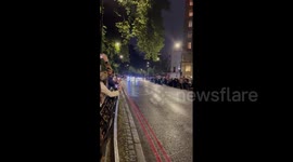 UK: People Line Route Of Queen Elizabeth II’s Coffin Back To London 2
