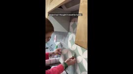 Woman renovates 2 bathrooms and kitchen for under £600