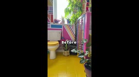 'Savvy' woman renovates two bathrooms and kitchen for under £600 – using free furniture and stick-on tiles Part 4