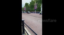 UK: King Charles III Arrives At Buckingham Palace Ahead Of Queen’s Procession To Westminster Hall