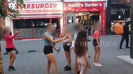 Teenage girls 'lobbed drink over pregnant woman in McDonald’s, assaulted staff and screamed abuse'