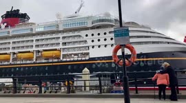 Huge 11-deck Disney Magic cruise ship arrives in Liverpool