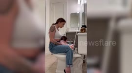 'I started toilet training my baby at just eight weeks - like comedian Katherine Ryan'