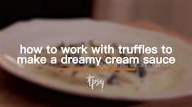 This Cream Sauce with Truffles Will Warm The Soul!