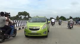 Indian man drives in reverse for 16.6 km breaking World Record