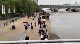 Queue stretches for miles as people line up for hours to see the Queen’s coffin