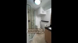 Woman, 34, transforms 'dull' bathroom in an hour using ONE item – and it cost just £6 Part 1
