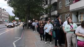 The queue to see the Queen Lying in state hits Marigold Street In Southwark