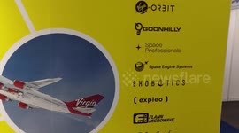 Footage of Spaceports Science Convention in Farnborough Rolls Royce