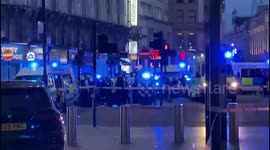 Huge emergency services response after two police officers stabbed while tackling knifeman in Leicester Square
