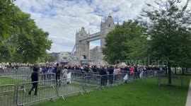 Huge queues continue around Tower Bridge as people wait for hours to see The Queen’s coffin