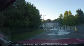 Harrogate driver captures moment hundreds of milk cartons crash out of Morrisons truck