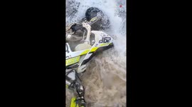 Extreme bike stunt: Thrill-seeker regrets trying to ride up waterfall