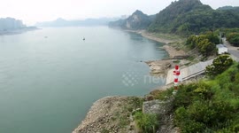 Yangtze River Drought In Yichang, Hubei, China