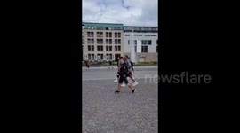 Rudy Fernandez walking around Berlin, Germany