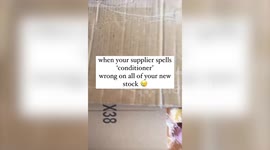 Business owner left mortified after her supplier misspelled 'conditioner' on 500 bottles of her product