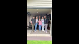 Girl returns to Florida after 6 months to surprise stepdad on Father's Day